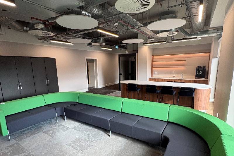 The project involved the design & installation of new heating, cooling, ventilation, plumbing, lighting, power & data systems across three floors of commercial office space and staff canteen. A coordinated MEP solution delivered energy efficient, occupant comfort, regulatory compliance and reliable building services, ensuring a successful project within programme and budget.
